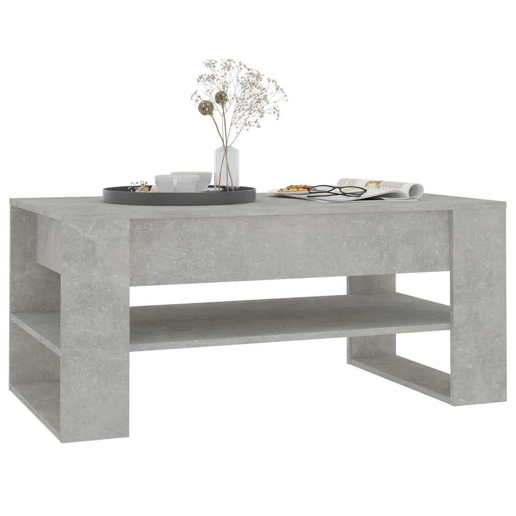 sofabord 102x55x45 cm konstrueret træ betongrå