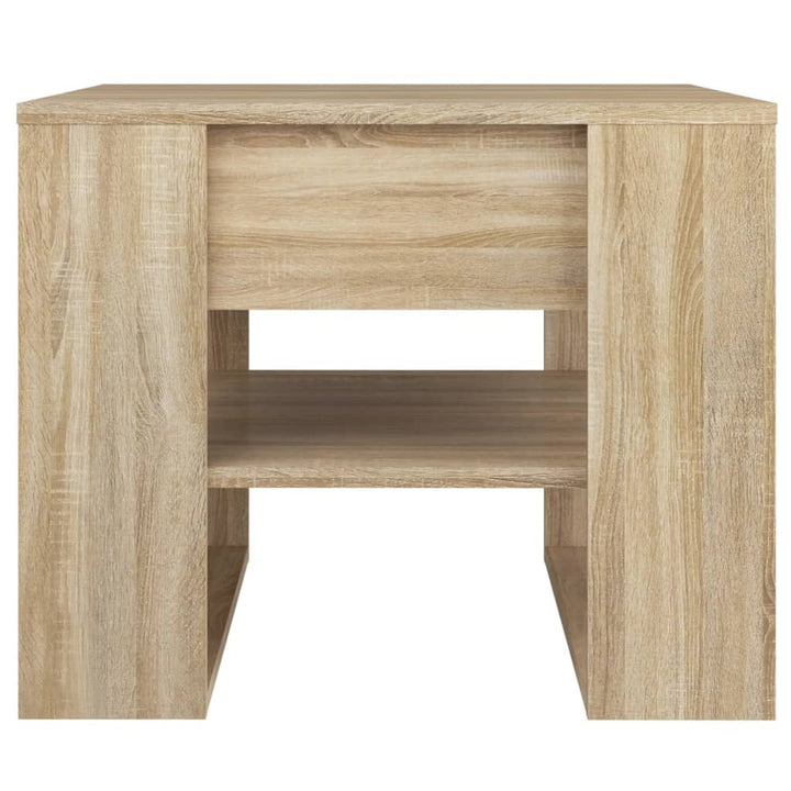 sofabord 55,5x55x45 cm konstrueret træ sonoma-eg