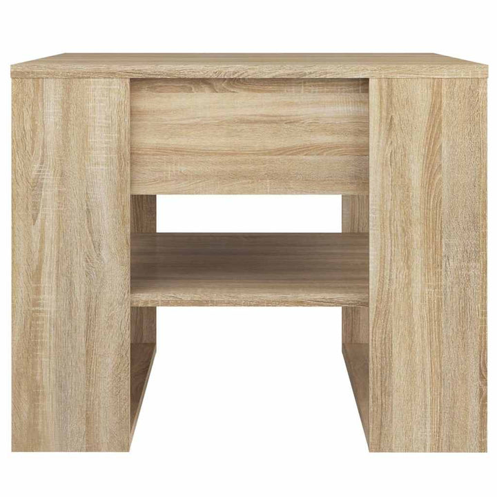 sofabord 55,5x55x45 cm konstrueret træ sonoma-eg