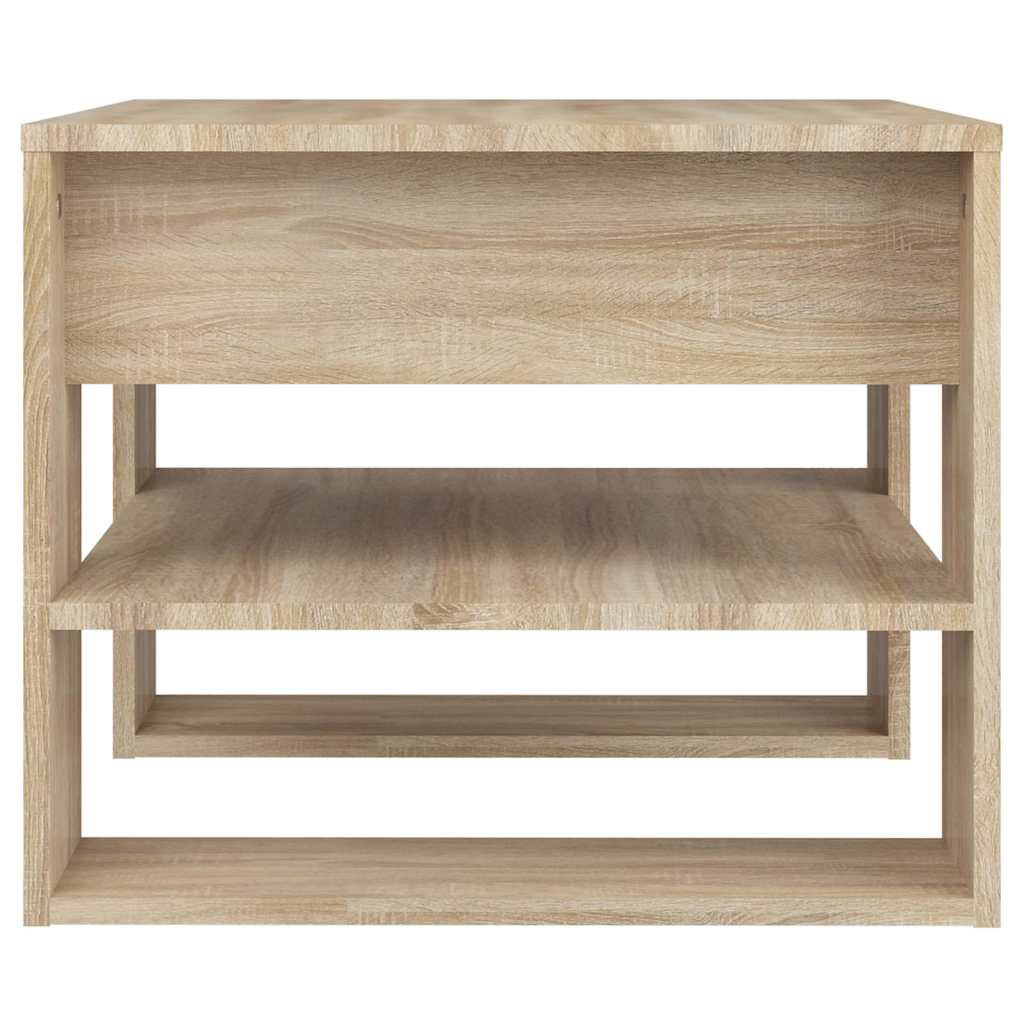 sofabord 55,5x55x45 cm konstrueret træ sonoma-eg