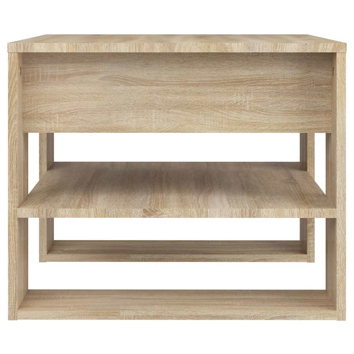 sofabord 55,5x55x45 cm konstrueret træ sonoma-eg