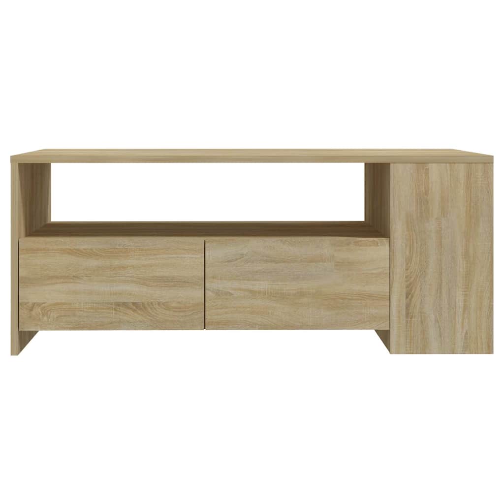 sofabord 102x55x42 cm konstrueret træ sonoma-eg