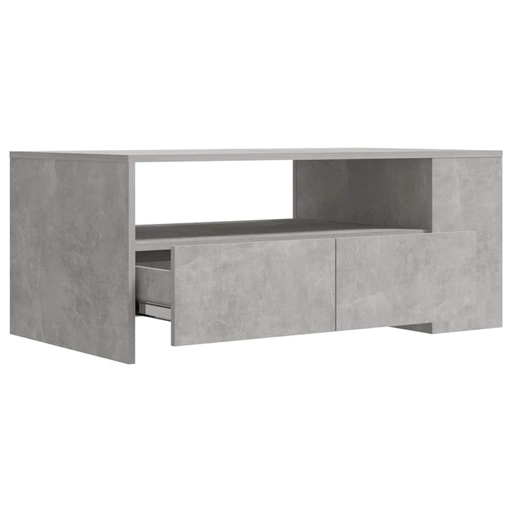 sofabord 102x55x42 cm konstrueret træ betongrå