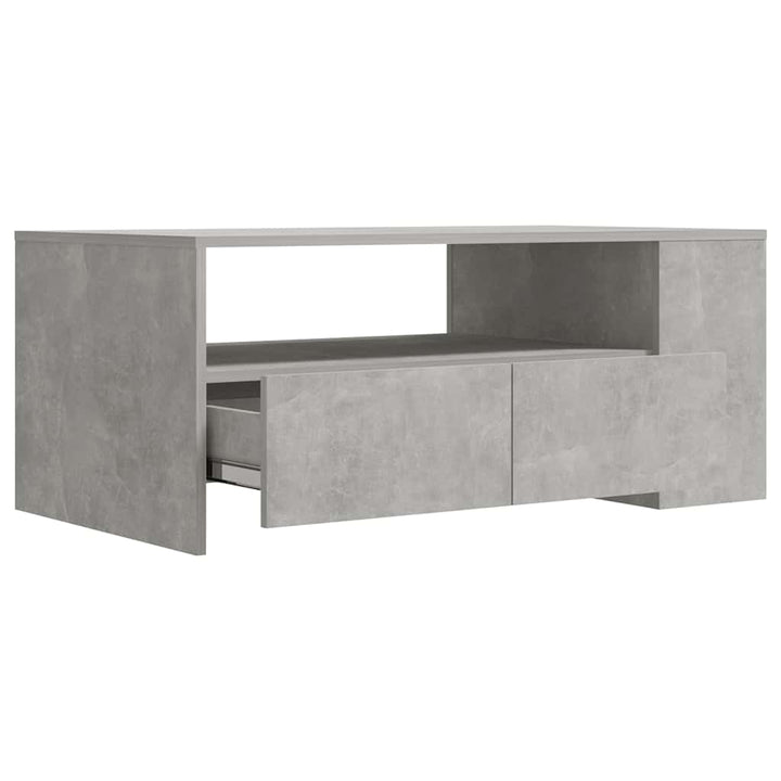 sofabord 102x55x42 cm konstrueret træ betongrå
