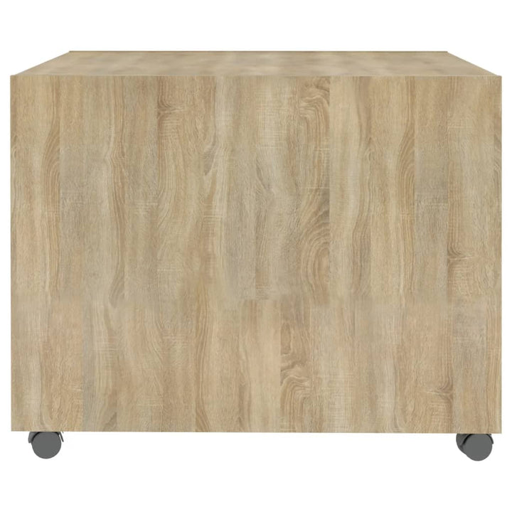 sofabord 55x55x40 cm konstrueret træ sonoma-eg