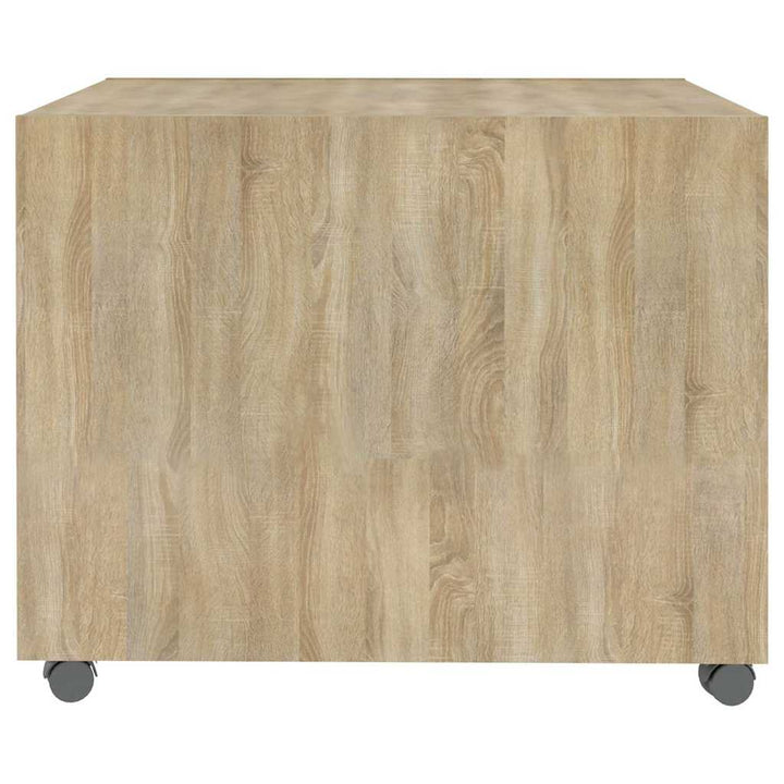 sofabord 55x55x40 cm konstrueret træ sonoma-eg