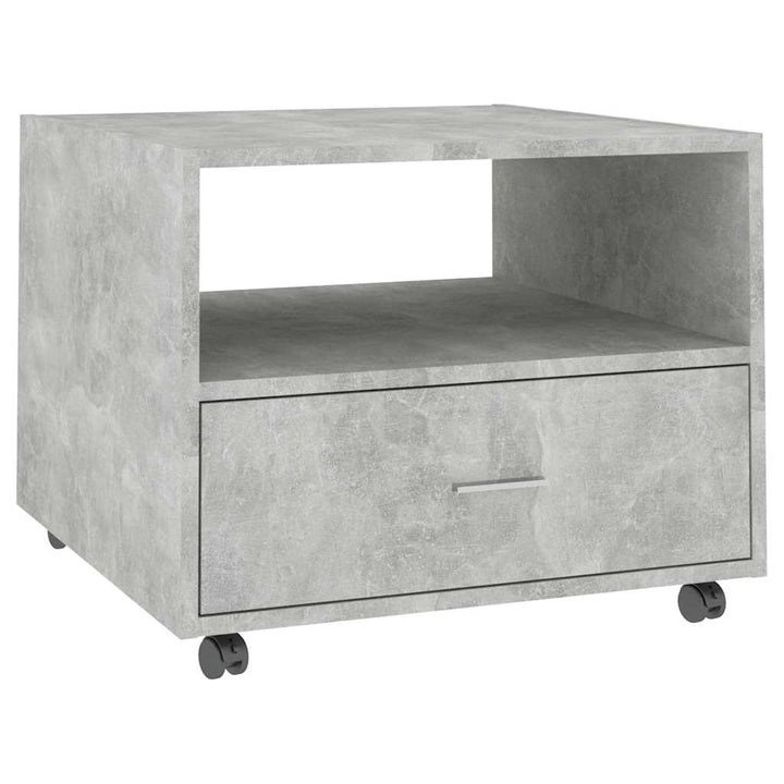 sofabord 55x55x40 cm konstrueret træ betongrå