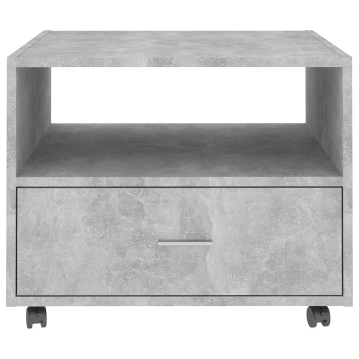 sofabord 55x55x40 cm konstrueret træ betongrå