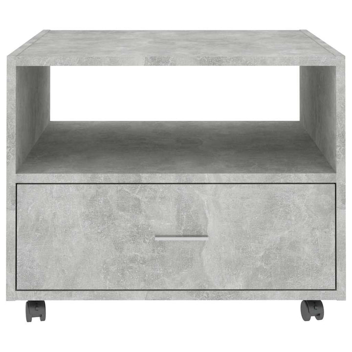 sofabord 55x55x40 cm konstrueret træ betongrå