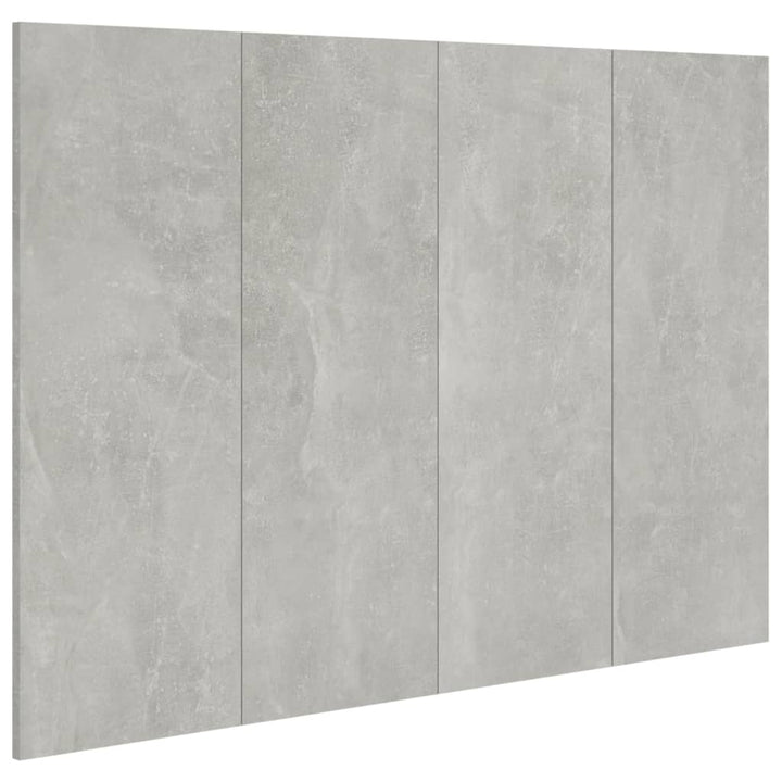 sengegærde 120x1,5x80 cm konstrueret træ betongrå