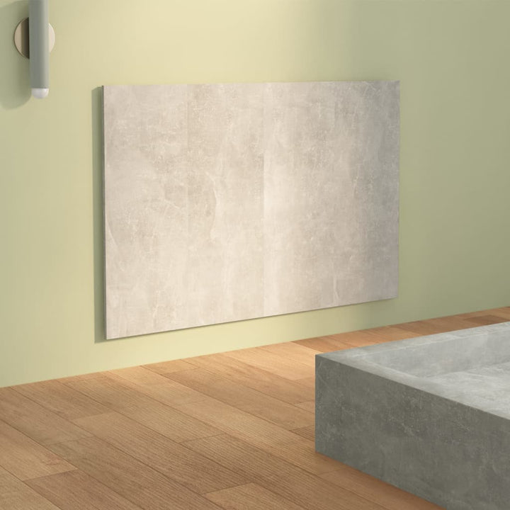 sengegærde 120x1,5x80 cm konstrueret træ betongrå