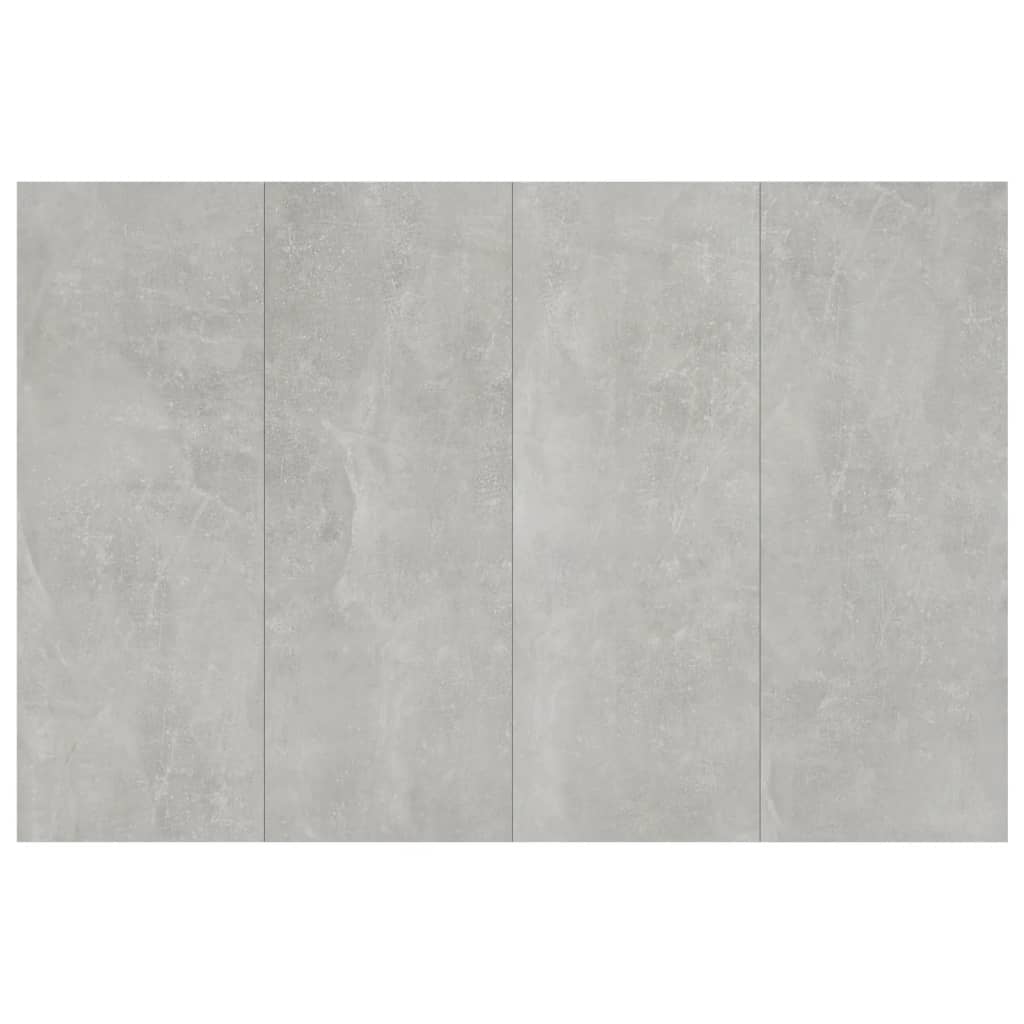 sengegærde 120x1,5x80 cm konstrueret træ betongrå
