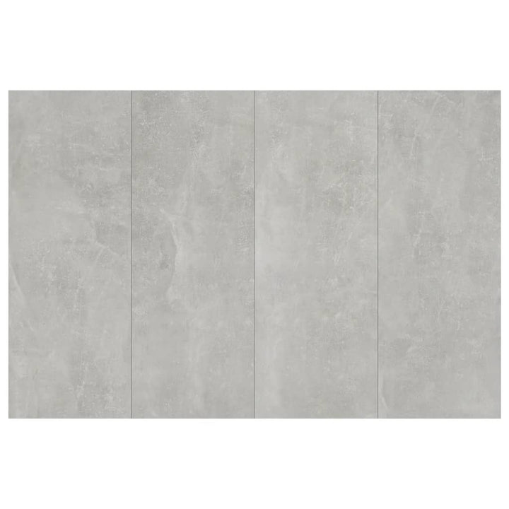 sengegærde 120x1,5x80 cm konstrueret træ betongrå
