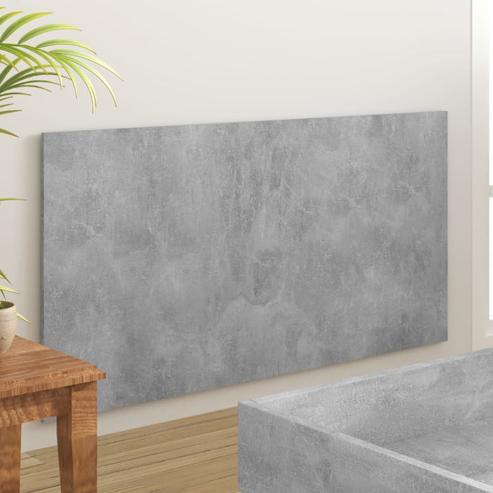 sengegærde 160x1,5x80 cm konstrueret træ betongrå