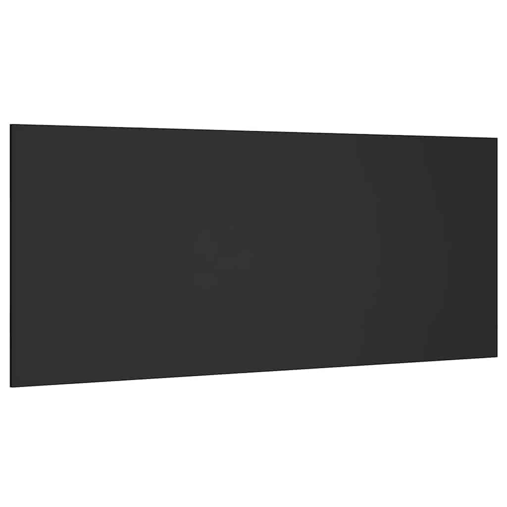 sengegærde 200x1,5x80 cm konstrueret træ sort