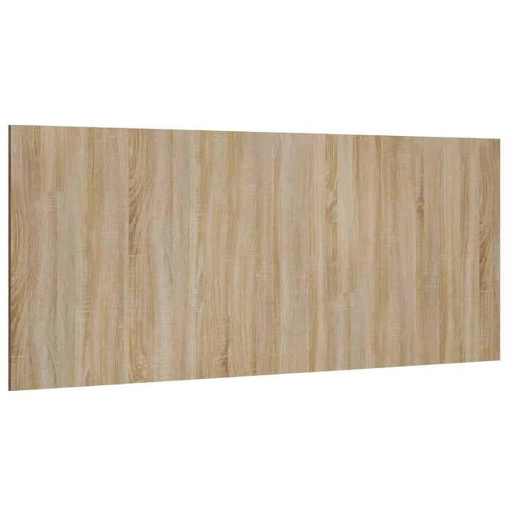 sengegærde 200x1,5x80 cm konstrueret træ sonoma-eg