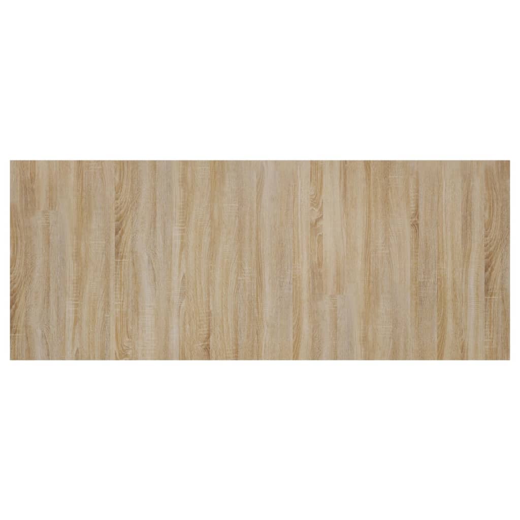 sengegærde 200x1,5x80 cm konstrueret træ sonoma-eg