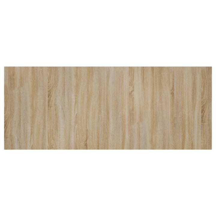 sengegærde 200x1,5x80 cm konstrueret træ sonoma-eg