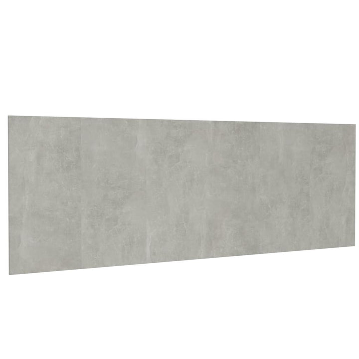 sengegærde 240x1,5x80 cm konstrueret træ betongrå