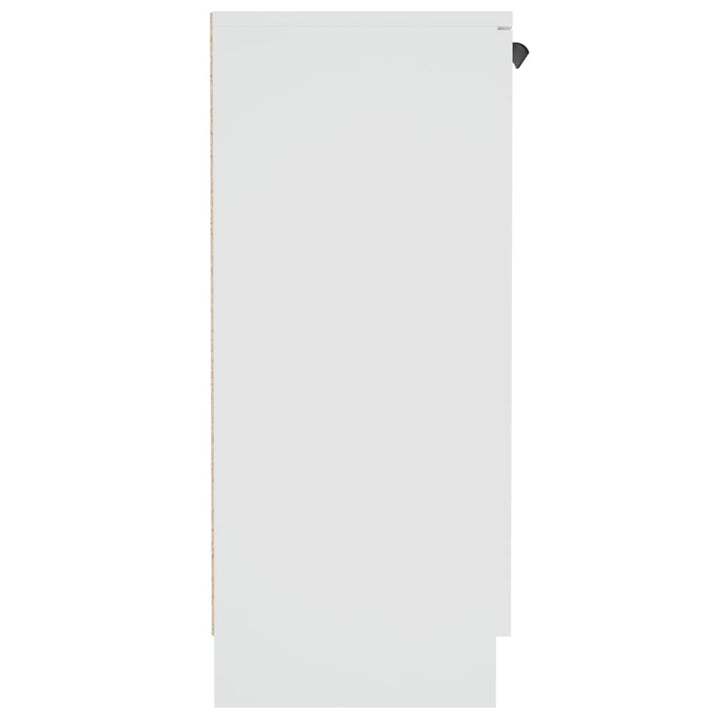 skænk 60x30x70 cm konstrueret træ hvid