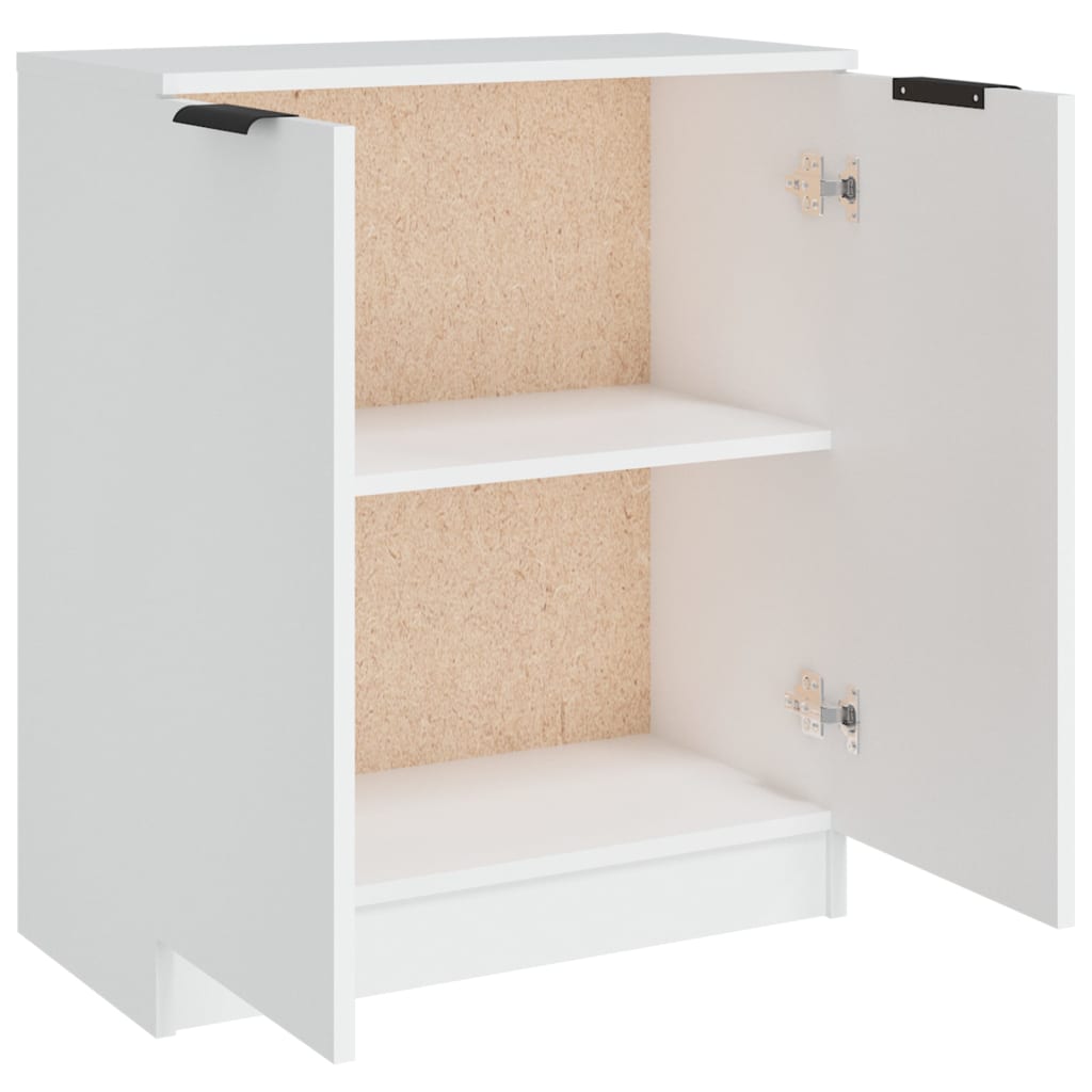 skænk 60x30x70 cm konstrueret træ hvid