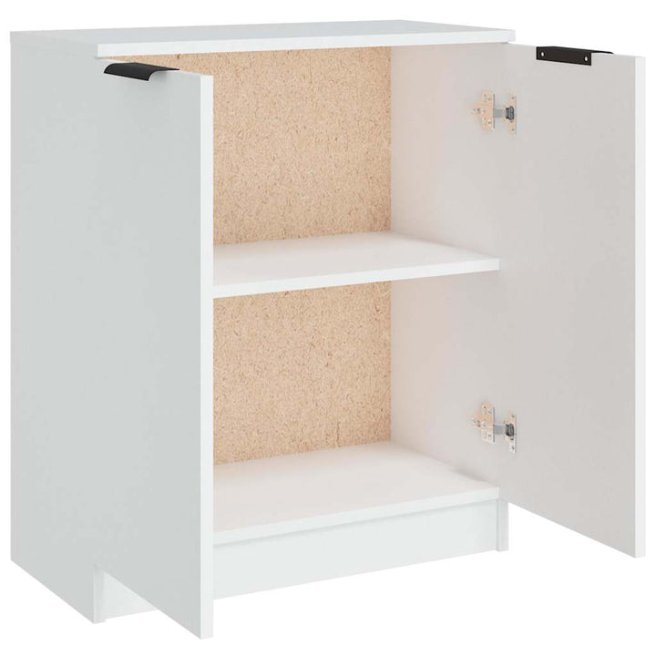 skænk 60x30x70 cm konstrueret træ hvid
