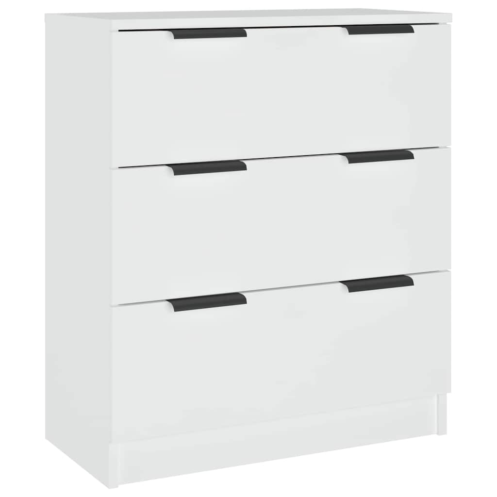 skænk 60x30x70 cm konstrueret træ hvid