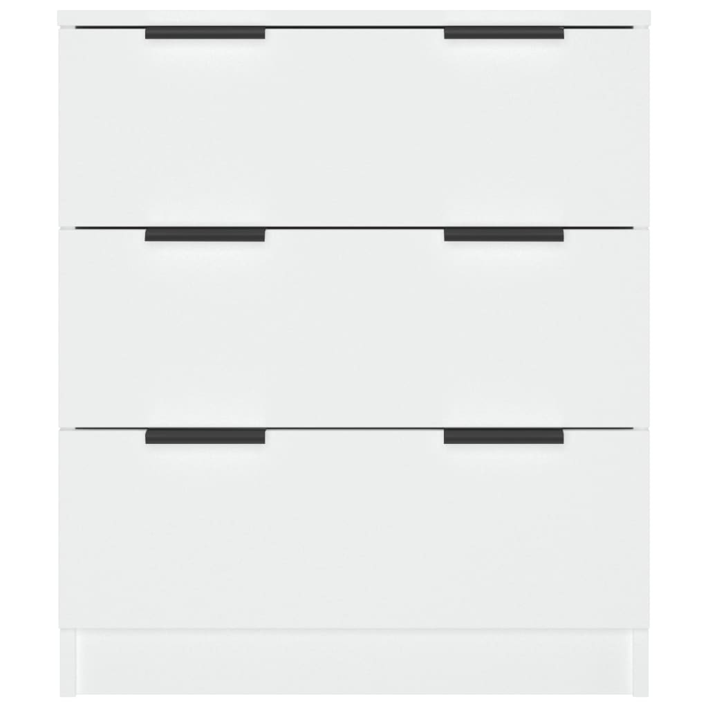 skænk 60x30x70 cm konstrueret træ hvid