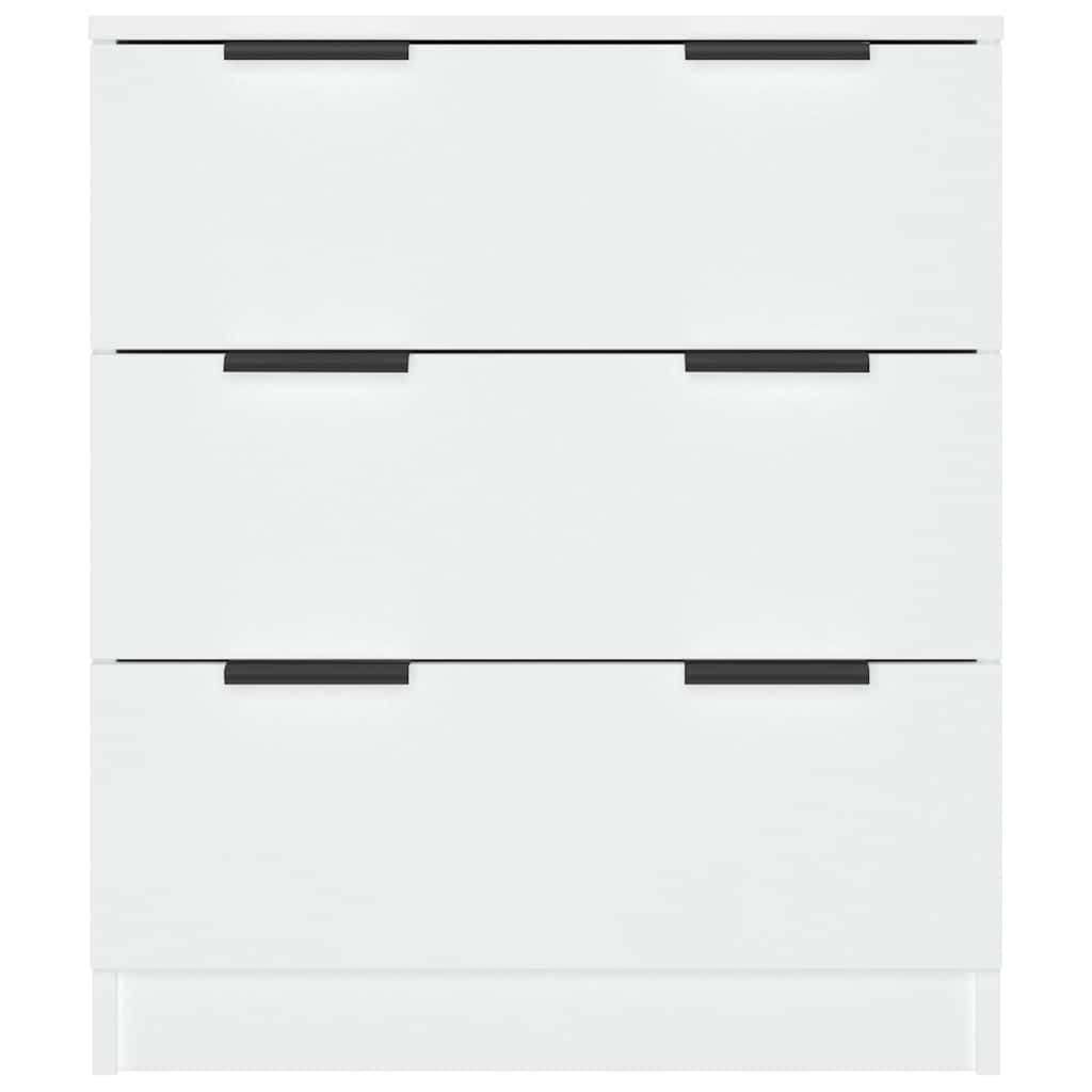 skænk 60x30x70 cm konstrueret træ hvid