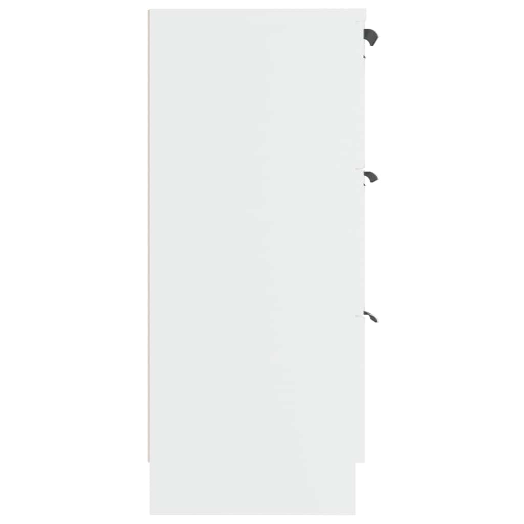 skænk 60x30x70 cm konstrueret træ hvid