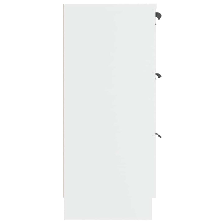skænk 60x30x70 cm konstrueret træ hvid