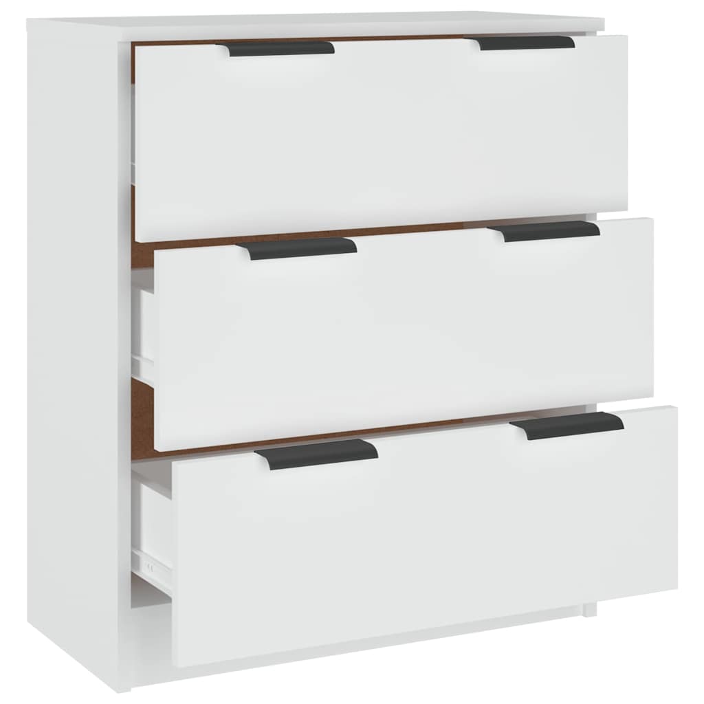 skænk 60x30x70 cm konstrueret træ hvid