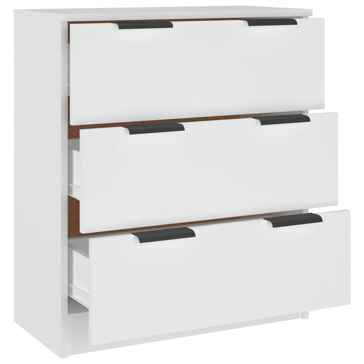skænk 60x30x70 cm konstrueret træ hvid