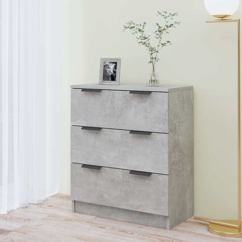 skænk 60x30x70 cm konstrueret træ betongrå