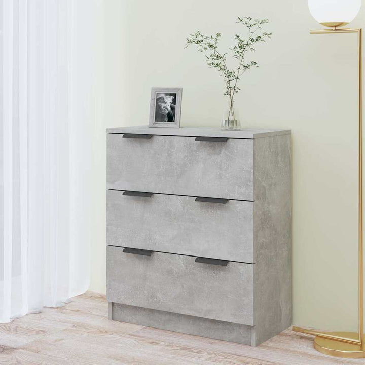 skænk 60x30x70 cm konstrueret træ betongrå