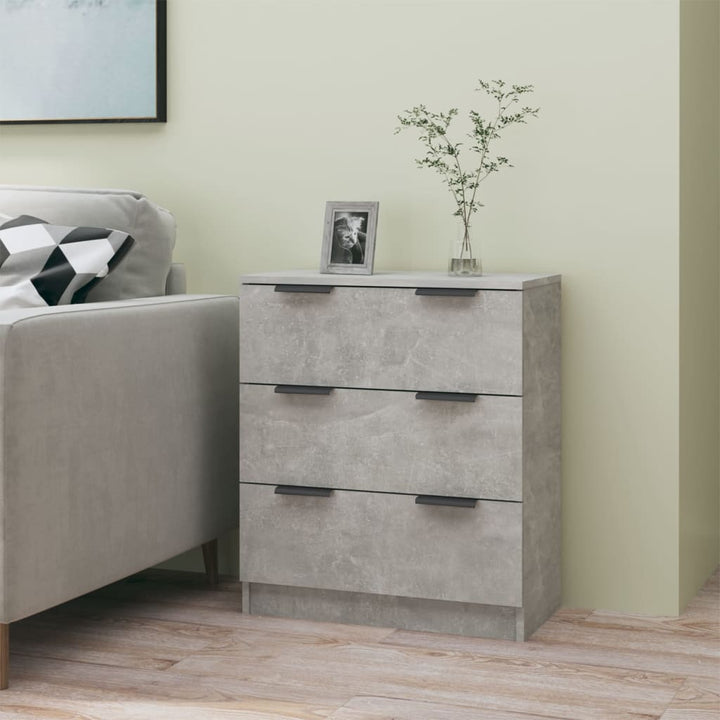 skænk 60x30x70 cm konstrueret træ betongrå