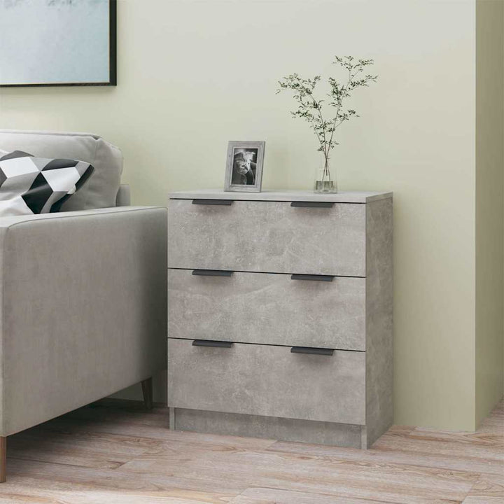 skænk 60x30x70 cm konstrueret træ betongrå