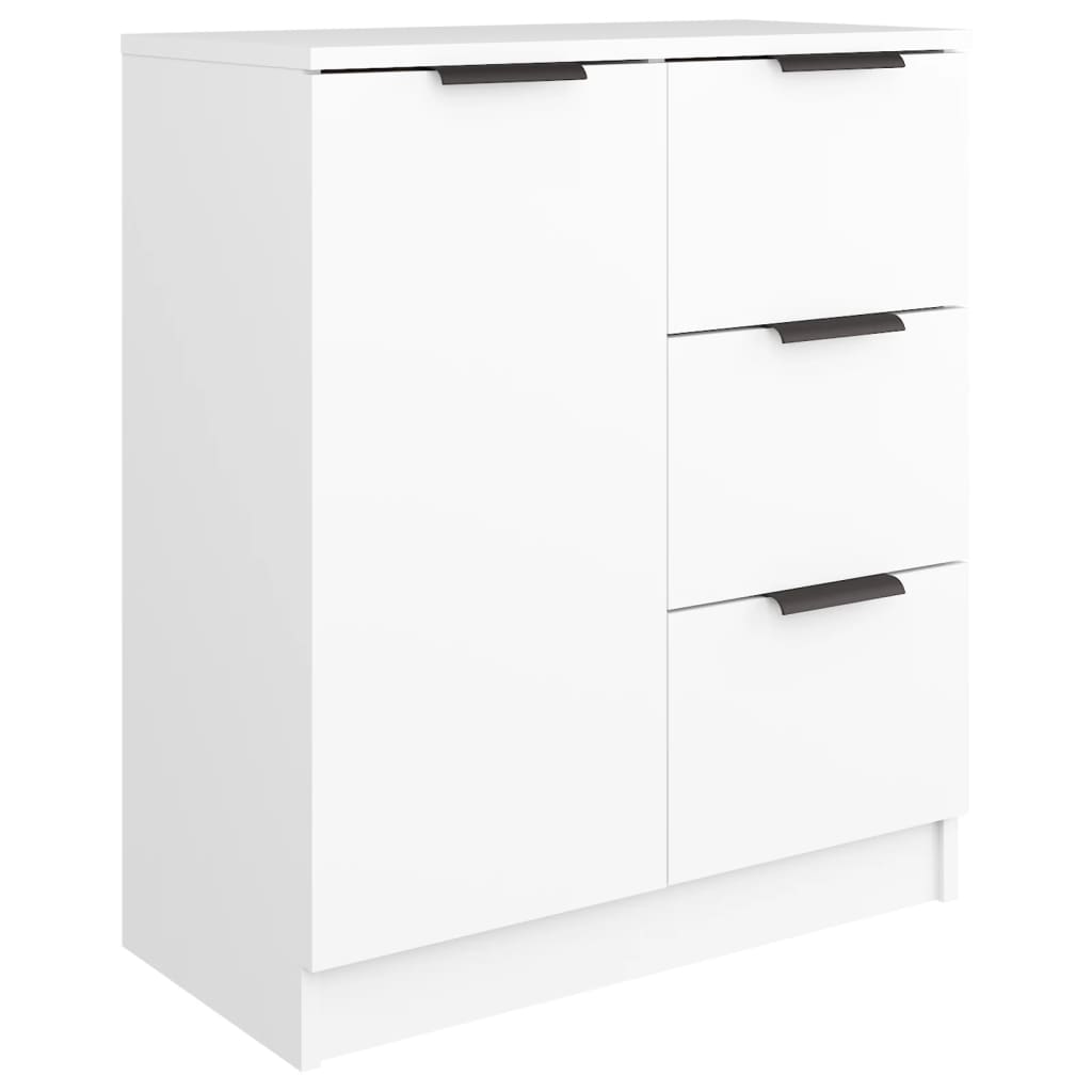 skænk 60x30x70 cm konstrueret træ hvid