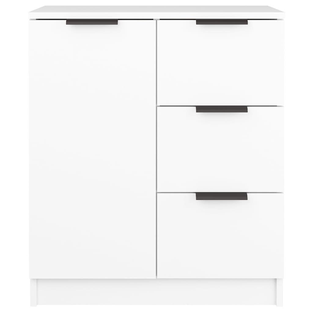 skænk 60x30x70 cm konstrueret træ hvid