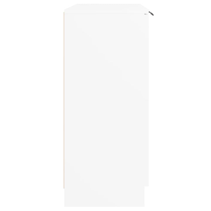 skænk 60x30x70 cm konstrueret træ hvid