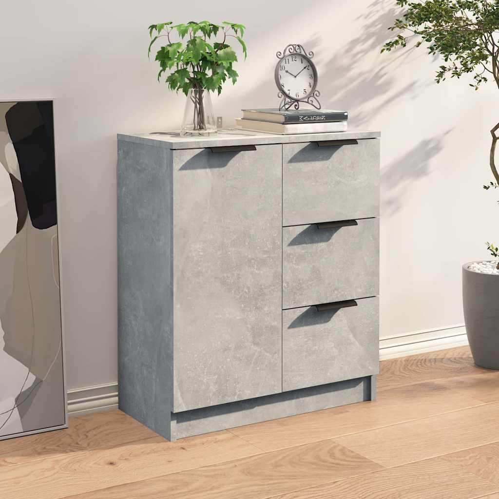skænk 60x30x70 cm konstrueret træ betongrå
