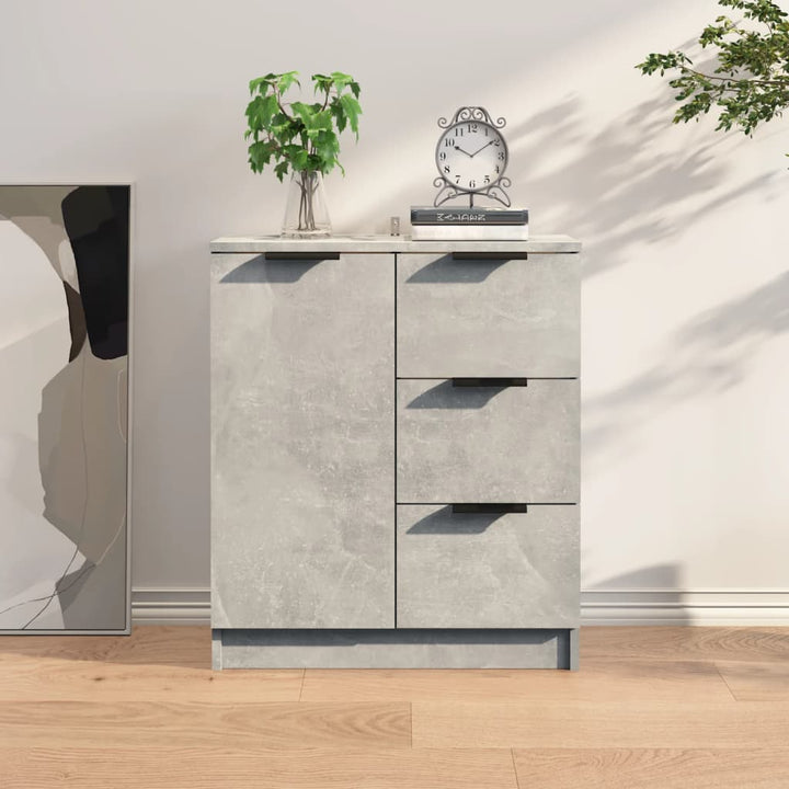 skænk 60x30x70 cm konstrueret træ betongrå