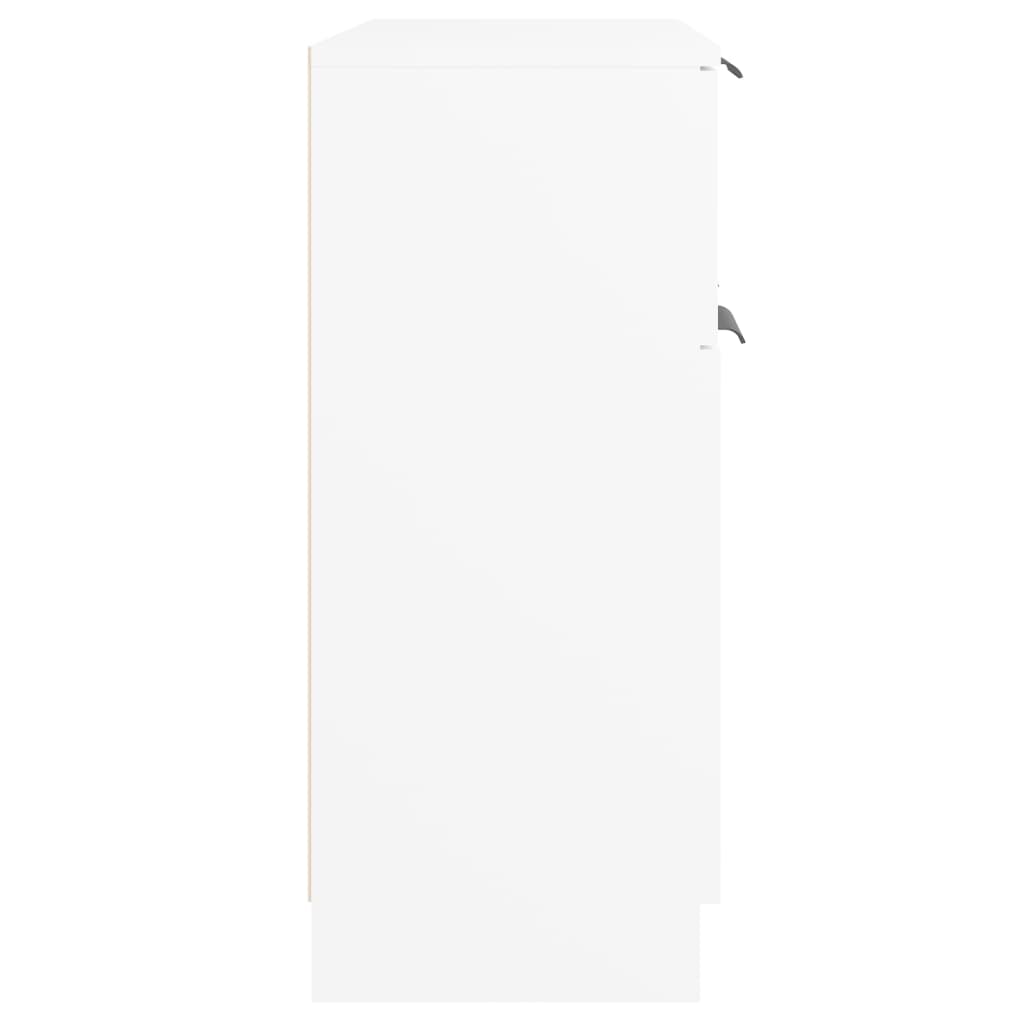 skænk 60x30x70 cm konstrueret træ hvid