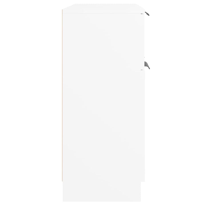 skænk 60x30x70 cm konstrueret træ hvid