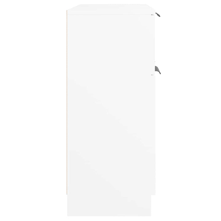 skænk 60x30x70 cm konstrueret træ hvid