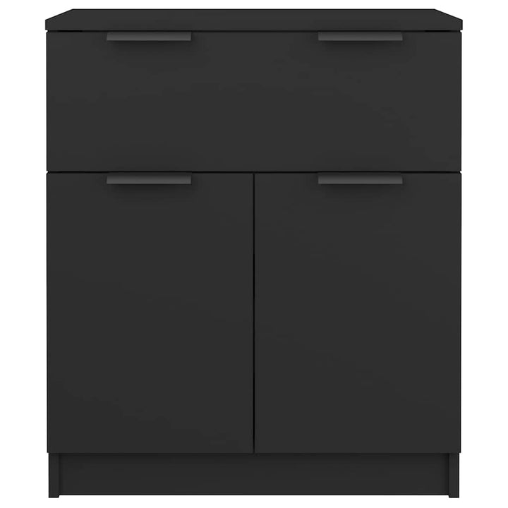 skænk 60x30x70 cm konstrueret træ sort