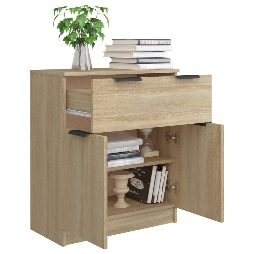 skænk 60x30x70 cm konstrueret træ sonoma-eg
