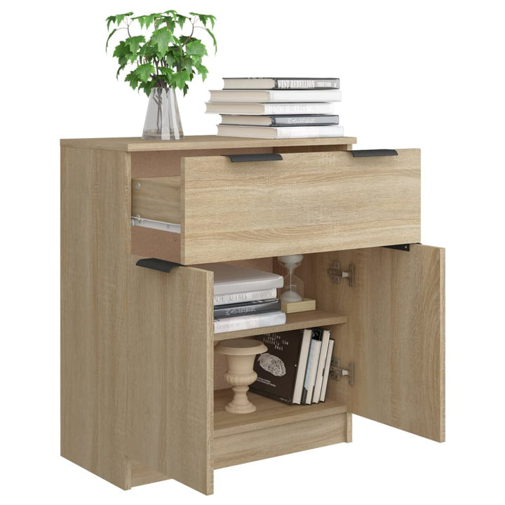 skænk 60x30x70 cm konstrueret træ sonoma-eg