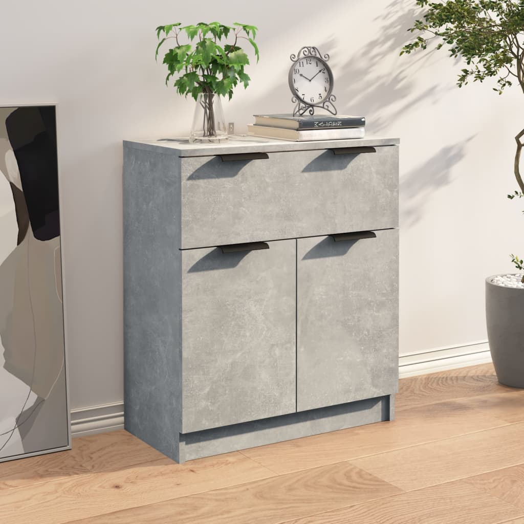 skænk 60x30x70 cm konstrueret træ betongrå