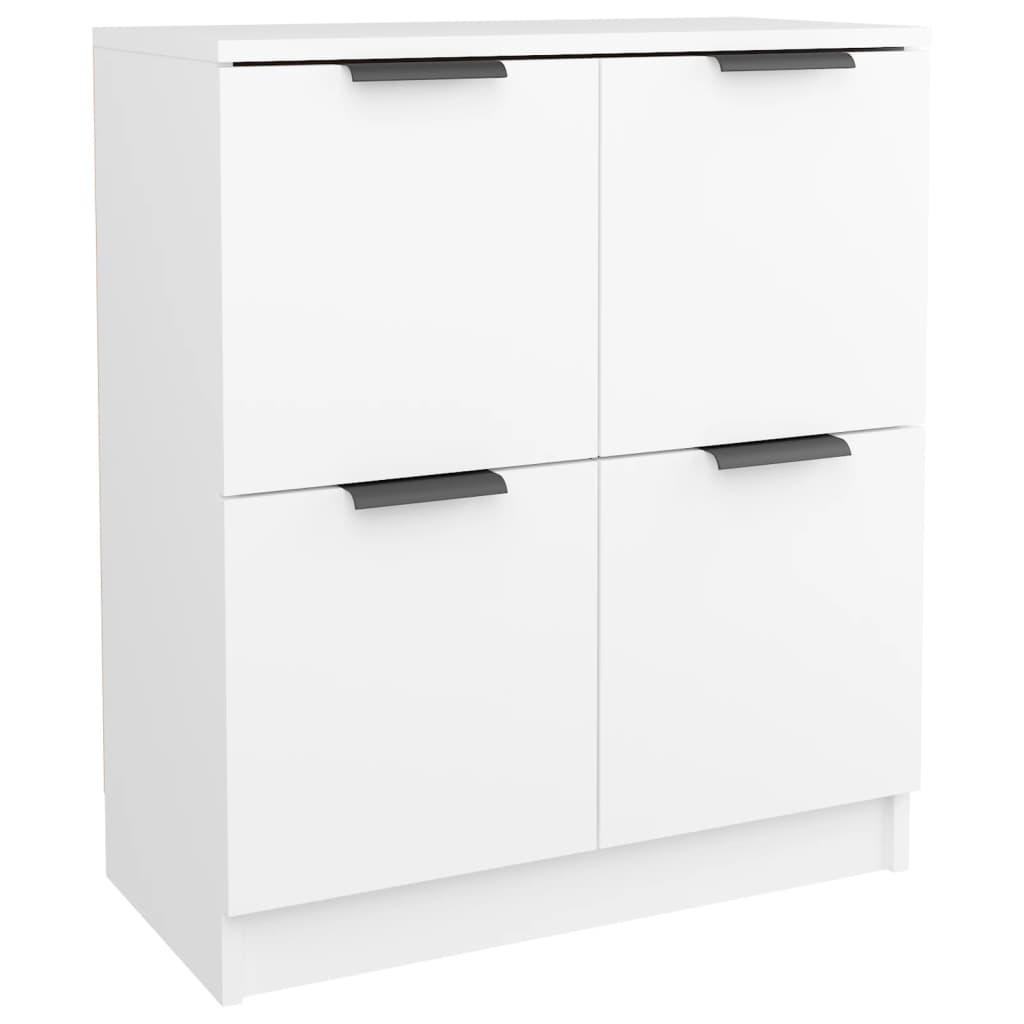 skænk 60x30x70 cm konstrueret træ hvid